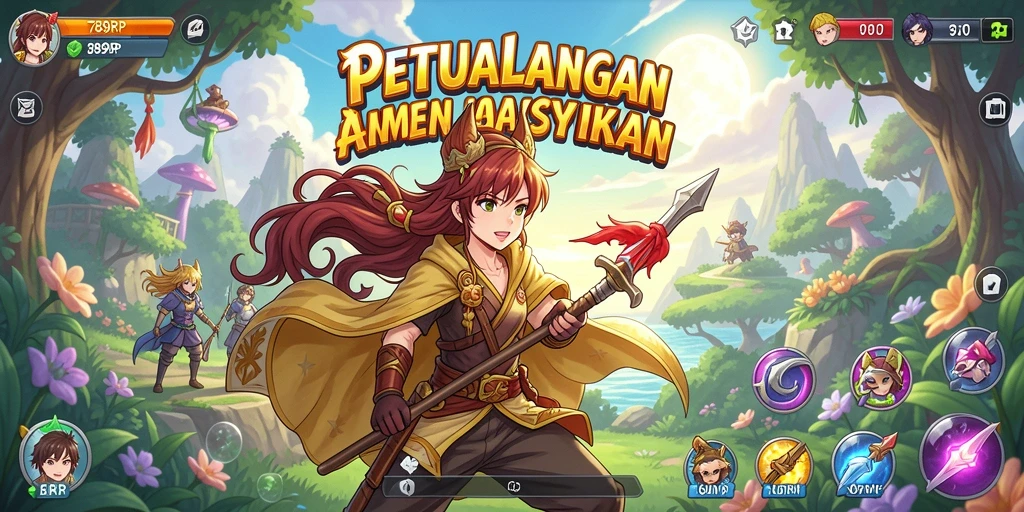 Screenshot 789RP menampilkan aksi gameplay seru dengan karakter anime.
