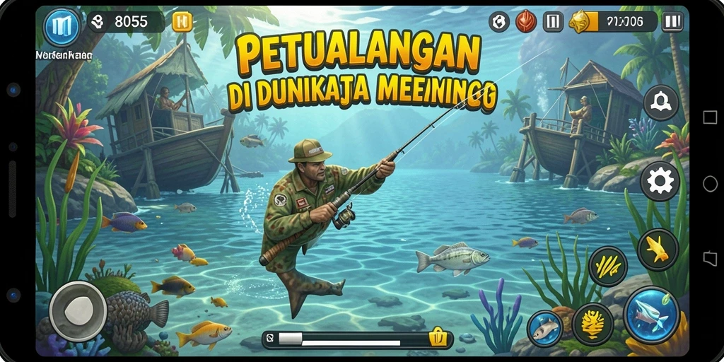 Tangkapan ikan yang mengesankan dalam gameplay 8055.