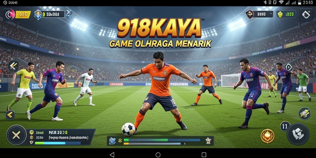 Screenshot utama 918KAYA menampilkan gameplay seru dan interaktif dari olahraga.