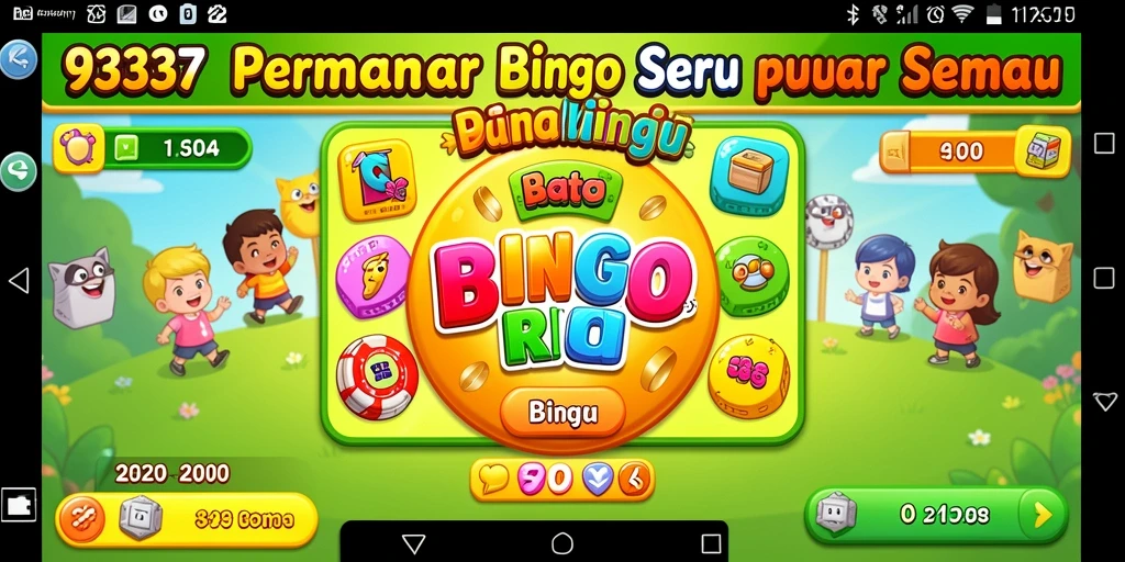 Tampilan menarik gameplay Bingo 93337 yang seru dan interaktif.