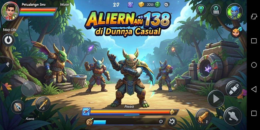 Screenshot gameplay menunjukkan tantangan seru dalam ALIEN138.