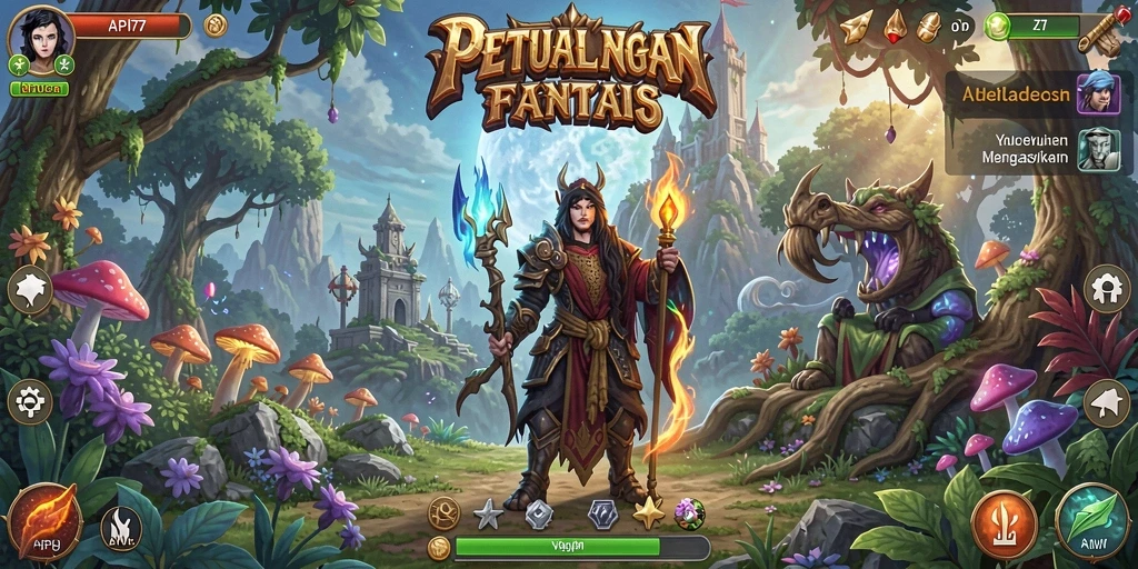 Tangkapan layar API77 memperlihatkan aksi pertempuran yang menegangkan dan grafis menawan.