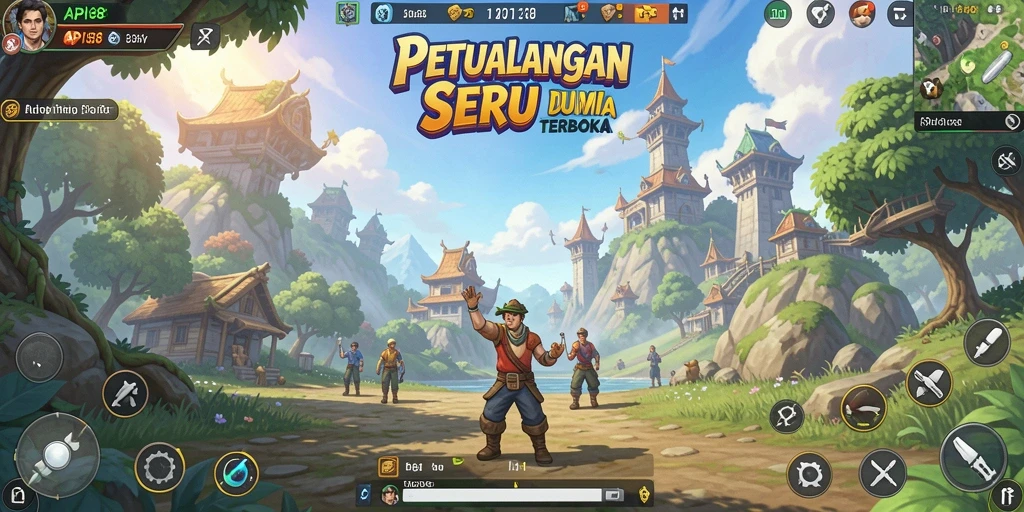 Tampilan menawan dari gameplay Open World di API88
