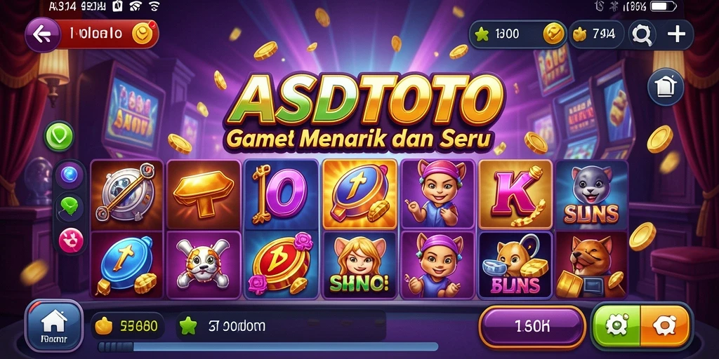 Tampilan gameplay menarik dan penuh warna dari ASDTOTO.