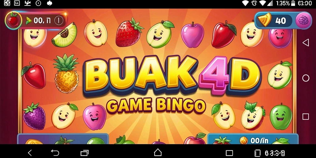 Tampilan gameplay BUAH4D saat bermain Bingo secara langsung.