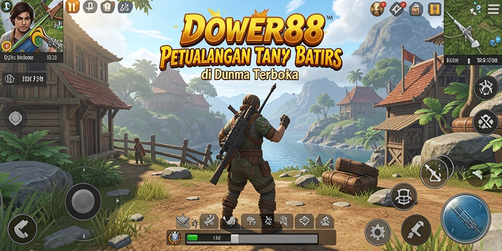 Screenshot DOWER88 menampilkan momen petualangan seru di dunia terbuka.
