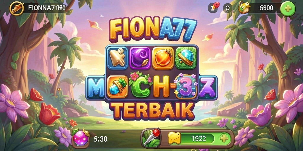 Screenshot gameplay FIONA77 menunjukkan aksi seru dalam permainan Match-3.