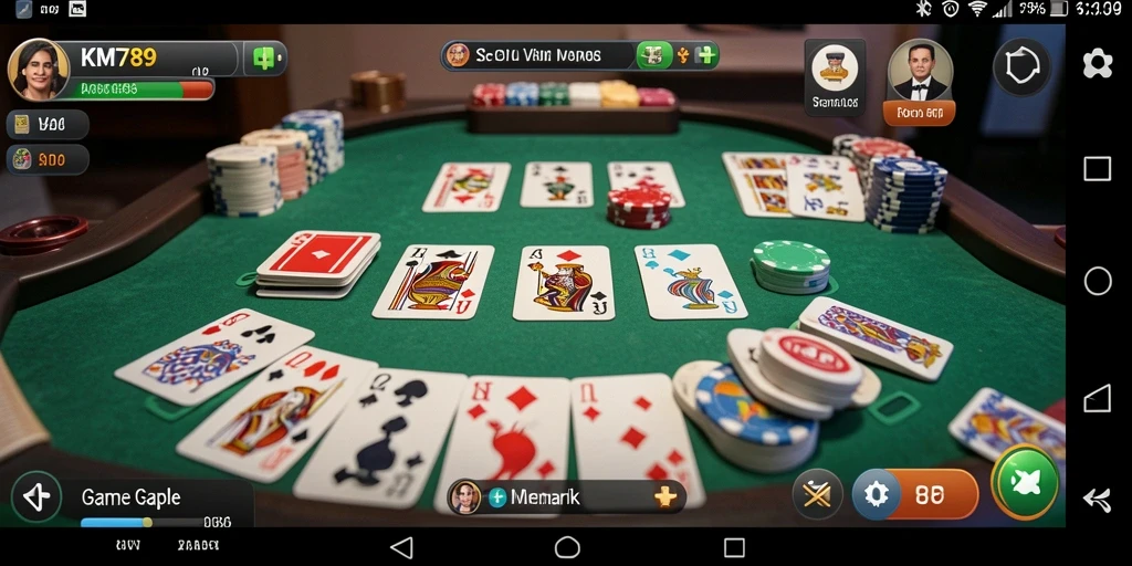 Tampilan gameplay Gaple yang seru dan interaktif.