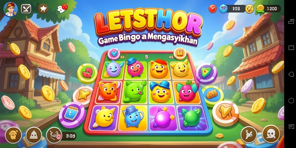 Screenshot gameplay LETSTHOR menampilkan momen seru saat bermain Bingo.