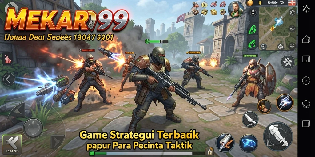 Gameplay strategis yang mendebarkan dalam MEKAR99.
