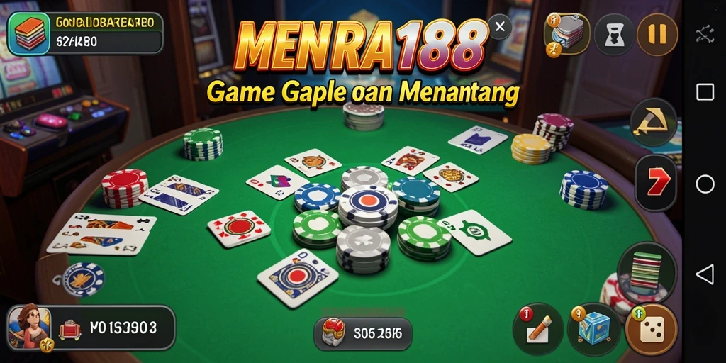 Tampilan gameplay Gaple yang seru dan menyenangkan di MENARA188.