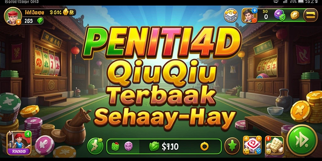 Tampilan menarik dari gameplay QiuQiu di PENITI4D.