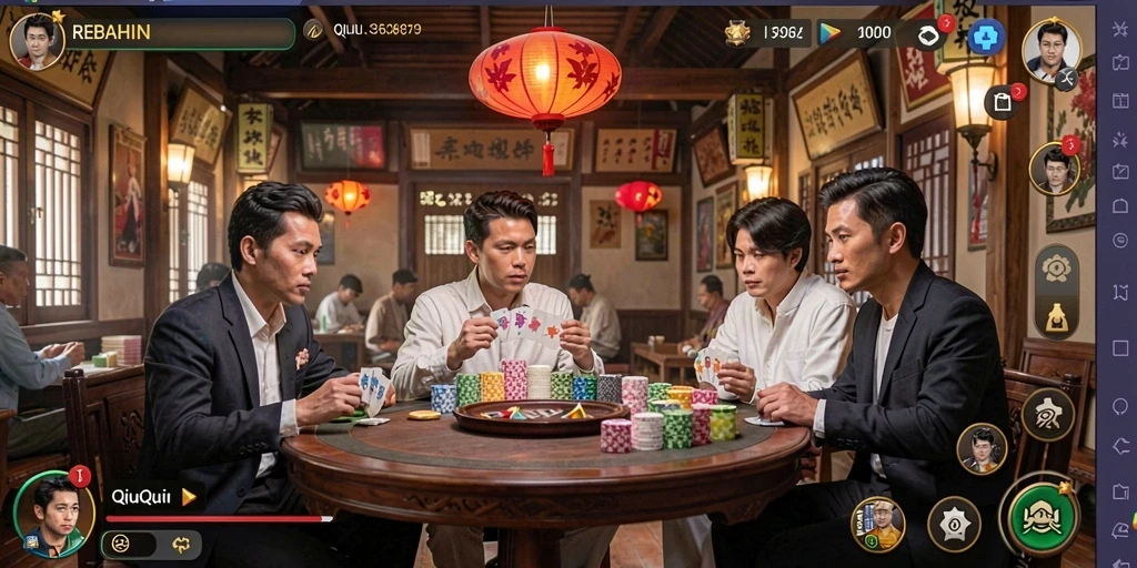 Screenshot gameplay QiuQiu di REBAHIN yang seru dan menantang.
