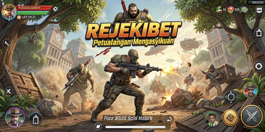 Tampilan gameplay seru di dunia fantasi REJEKIBET.