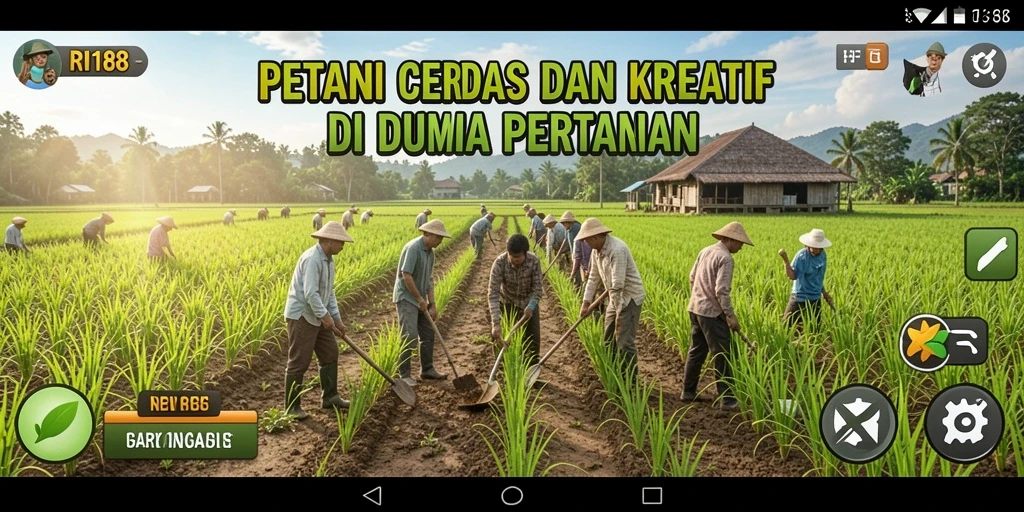 Gameplay seru dengan berbagai tanaman dan hewan ternak.