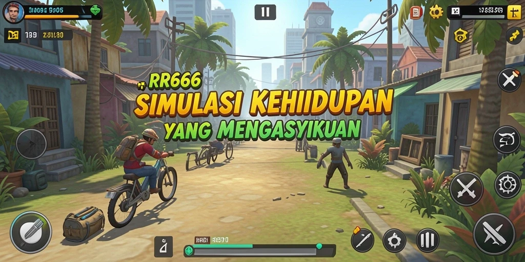 Tampilan gameplay mendalam dalam RR666 yang menampilkan karakter dan interaksi.