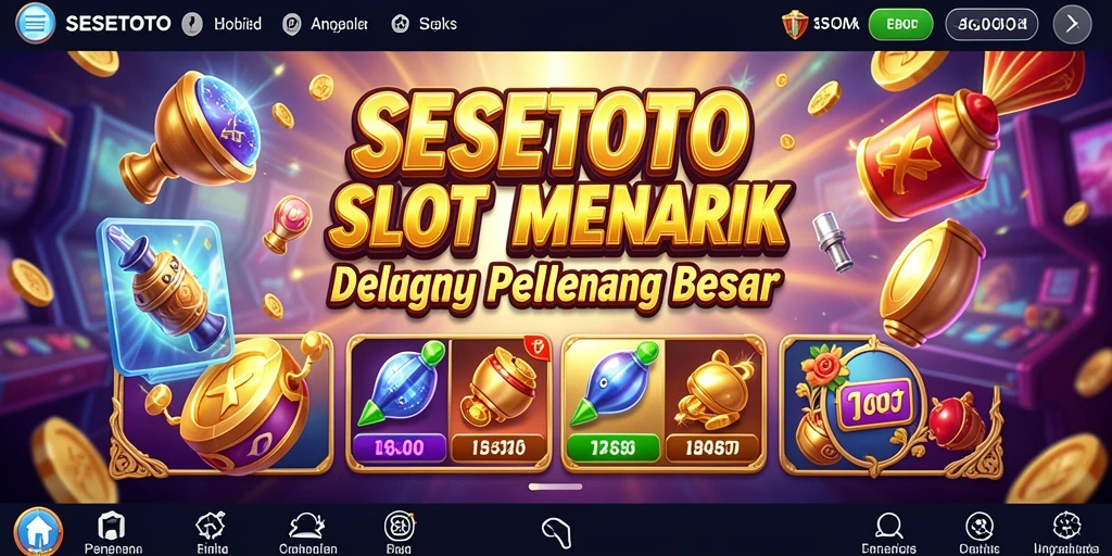 Tampilan gameplay menarik dari SESETOTO dengan berbagai efek visual.