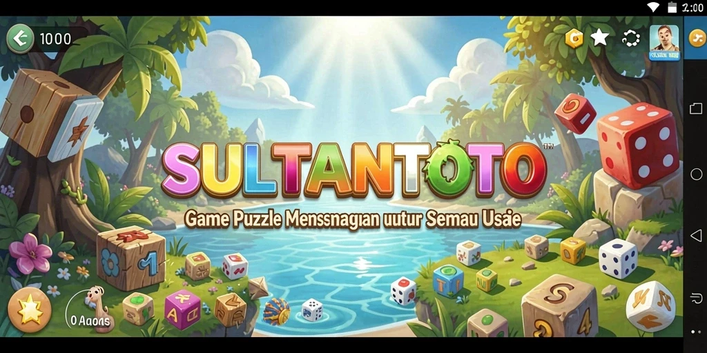 Screenshot SULTANTOTO menunjukkan gameplay Puzzle yang menarik dan menantang.