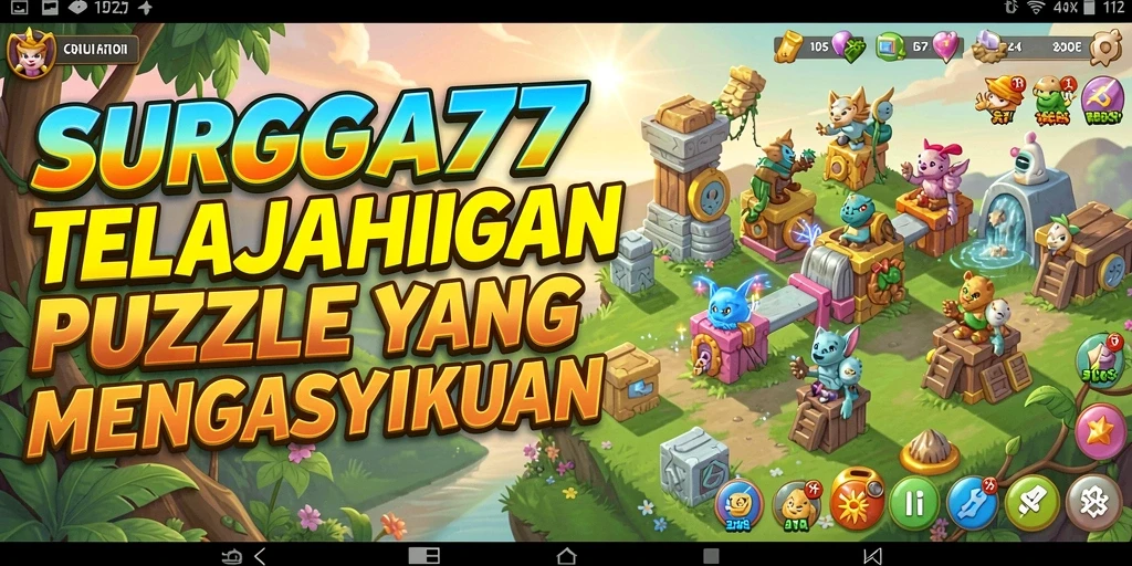 Tampilan menarik dari gameplay SURGA77 yang penuh tantangan Puzzle.