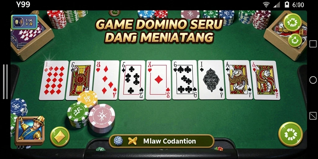Tampilan gameplay Y89 dengan antarmuka Domino yang menarik.