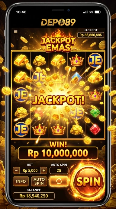 Tampilan aplikasi deposito di depo89